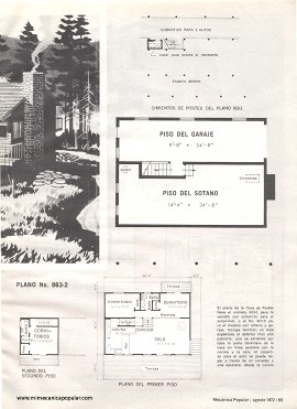 Casas de Vacaciones para Vivir Todo el Año - Agosto 1972
