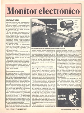 Monitor electrónico - Enero 1982