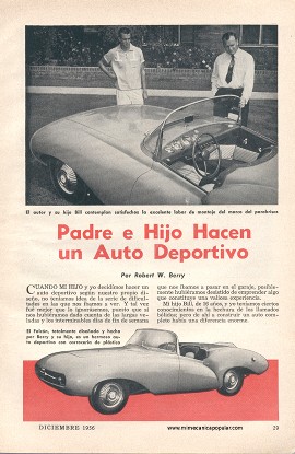 Padre e Hijo Hacen un Auto Deportivo - Diciembre 1956