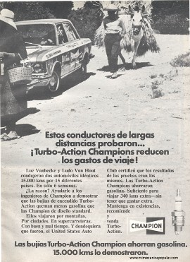 Publicidad - Bujías Champion - Agosto 1972