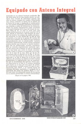 Receptor Portátil de Dos Bulbos Equipado con Antena Integral - Diciembre 1949