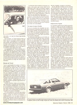 Toyota del 80 - Febrero 1980