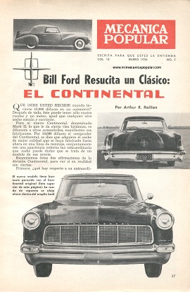 Bill Ford Resucita un Clásico: EL CONTINENTAL - Enero 1956