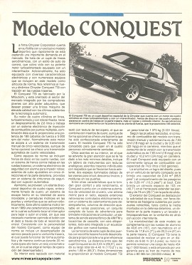Chrysler Conquest - Febrero 1989