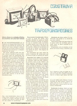 Construya transformadores - Enero 1976