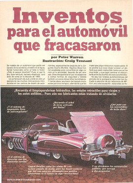 Inventos para el automóvil que fracasaron - Mayo 1984