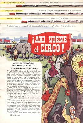 ¡Ahí Viene el circo! - Julio 1952