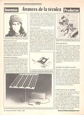 Avances... ...de la técnica - Febrero 1981