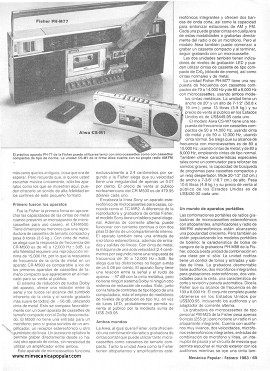 Buen sonido con mini-cassettes -Febrero 1983