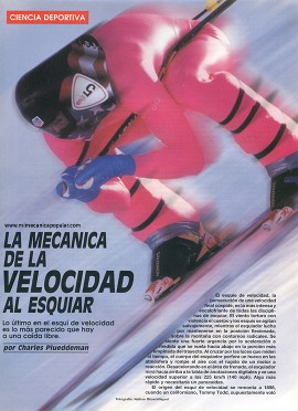 La mecánica de la velocidad al esquiar - Mayo 1994