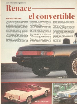 Renace el convertible - Octubre 1981