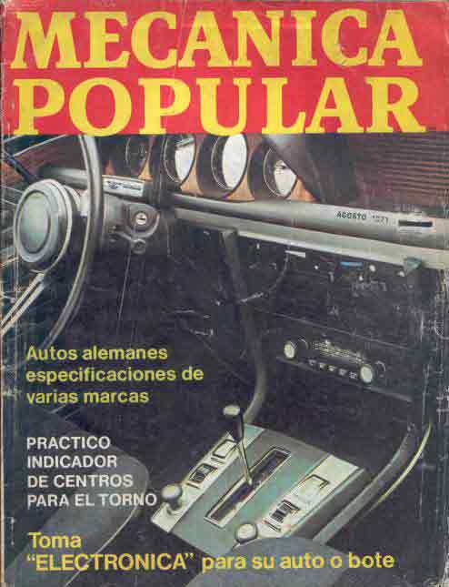 Mecánica Popular -  Agosto 1971 