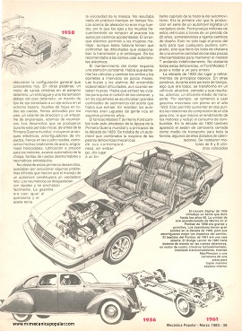 100 años de autos norteamericanos - Marzo 1985