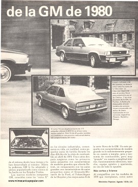Los Compactos de la GM de 1980 - Agosto 1979