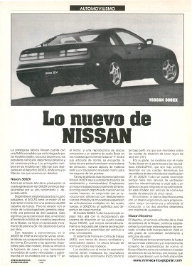 Lo nuevo de NISSAN - Enero 1992