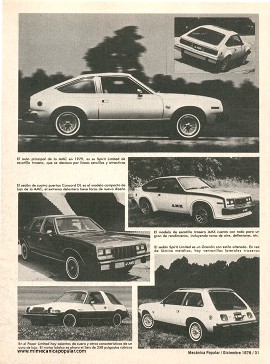 Los Autos de la American Motors del 79 - Diciembre 1978