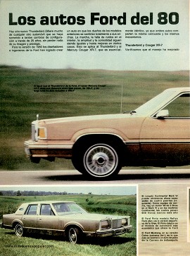 Los autos Ford del 80 - Diciembre 1979