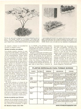Mejore la apariencia del jardín - Julio 1979