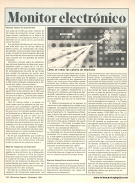 Monitor electrónico - Diciembre 1981