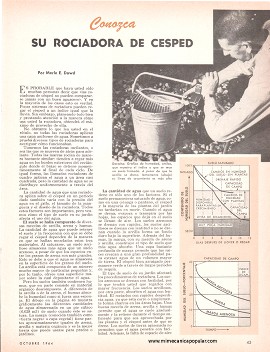 Conozca Su Rociadora de C&eacute;sped - Octubre 1964