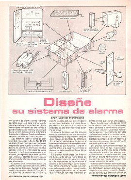 Diseñe su sistema de alarma - Octubre 1984