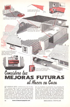 Considere las Mejoras Futuras al Hacer su Casa - Diciembre 1955