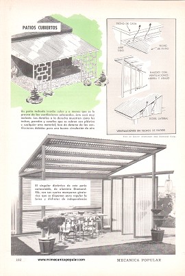 Originales y Modernas Ideas para La Vida al Aire Libre - Junio 1959