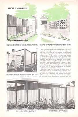 Originales y Modernas Ideas para La Vida al Aire Libre - Junio 1959