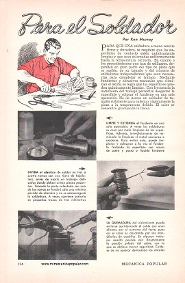 Para el Soldador - Febrero 1958