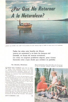¿Por Qué No Retornar A la Naturaleza? - Septiembre 1959