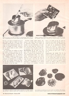 Velas Decorativas - Febrero 1973