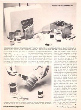 Como Dar un Acabado Aterciopelado - Febrero 1975