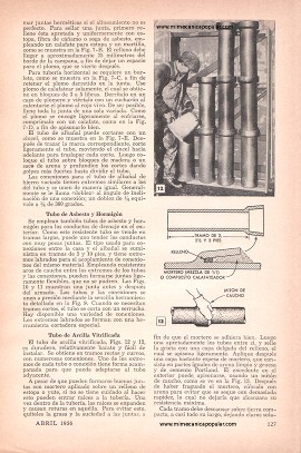Trabajos de Plomería en la Casa - Abril 1956