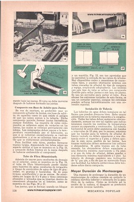 Trabajos de Plomería en la Casa - Abril 1956