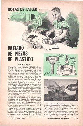 Vaciado de Piezas de Pl&aacute;stico - Octubre 1959