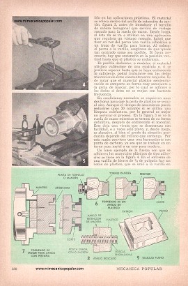 Vaciado de Piezas de Pl&aacute;stico - Octubre 1959