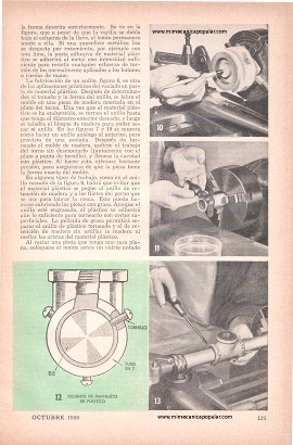Vaciado de Piezas de Pl&aacute;stico - Octubre 1959
