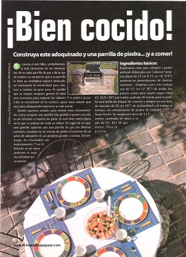 Construya este adoquinado y una parrilla de piedra - Agosto 1999