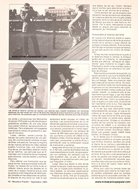 Cree sus propias pel&iacute;culas para la TV - Septiembre 1984