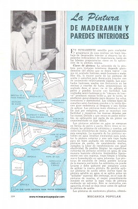 La Pintura de Maderamen y Paredes Interiores - Julio 1950