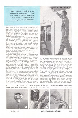 La Pintura de Maderamen y Paredes Interiores - Julio 1950