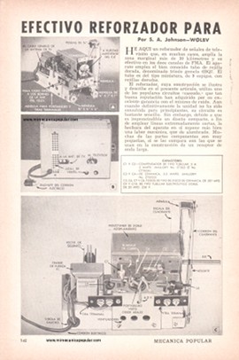 Efectivo Reforzador para Se&ntilde;ales de TV - Agosto 1953