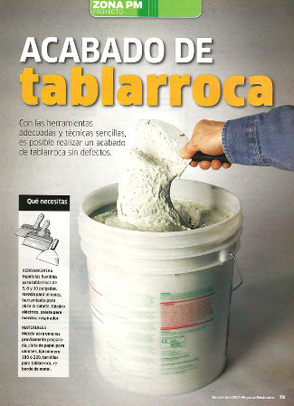 Acabado de tablarroca - Noviembre 2007