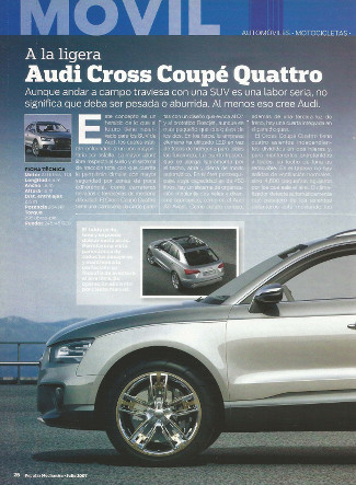 Audi Cross Coupé Quattro - Julio 2007