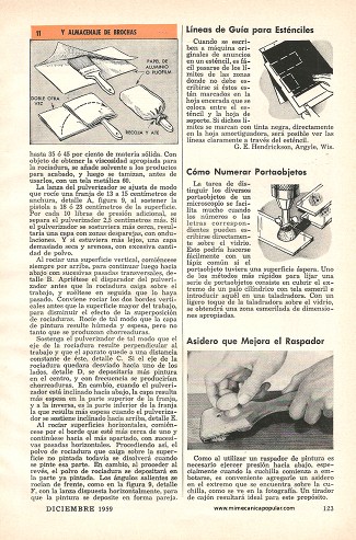 Acabado de Mobiliario - Diciembre 1959