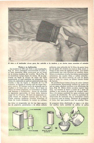 Acabado Para Mobiliario - Enero 1960