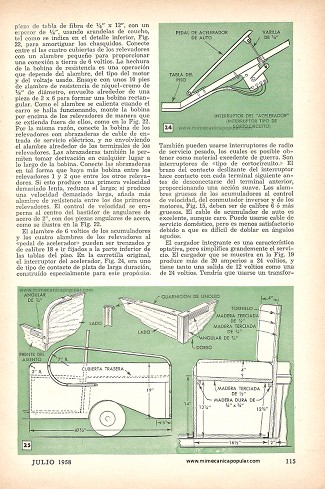 Carro El&eacute;ctrico - Parte II - Julio 1958