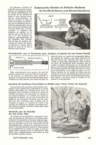 Ideas pr&aacute;cticas para el taller - Septiembre 1949