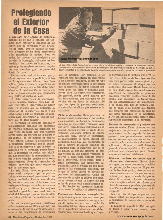 Protegiendo el Exterior de la Casa - Noviembre 1975