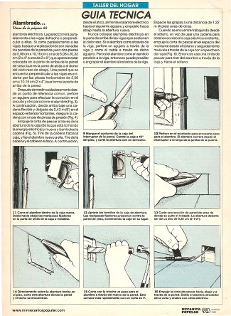 Mejoras de la casa - Alambrado Eléctrico - Agosto 1993